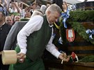 Mnichovský starosta Dieter Reiter zahajuje 181. roník Oktoberfestu v Mnichov...