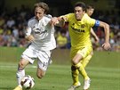 Becký souboj svedli Luka Modric z Realu Madrid (vlevo) a kapitán Villarrealu...