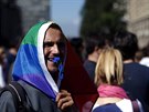 V Blehrad se po tyech letech konal Gay Pride (28. záí 2014).