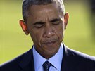 Americký prezident Barack Obama bhem svého projevu k útokm na Islámský stát v...