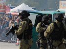 Policejní zásahová jednotka na Dnech NATO v Ostrav