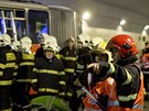 Sráka dvou osobních automobil a havárii autobusu v tunelu Blanka