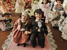 Muzeum hraek v Bobrové  vystavuje tém tisícovku panenek - v kroji nebo v...