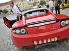 Tesla Roadster na jihlavském Masarykov námstí