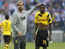 Trenér Jürgen Klopp utuje Adriana Ramose. Borussia Dortmund toti prohrála...