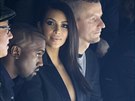 Kanye West a Kim Kardashianová na pehlídce Lanvin (Paí, 25. záí 2014)