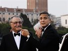 George Clooney a jeho tchán Ramzi Alamuddin