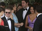 Matt Damon a jeho manelka na svatb George Clooneyho