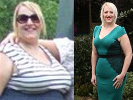 30letá Kerry, maminka dvou dtí, zhubla ze 120 kilogram na 79 kg za pouhý...