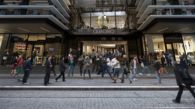 Vizualizace nové multifunk�ního centra na Národní t�íd�