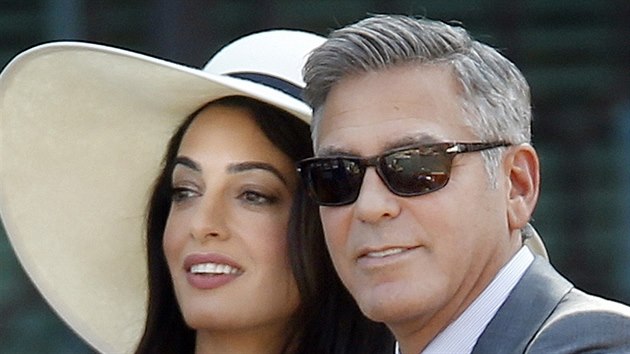 Manželé George Clooney a Amal Alamuddinová