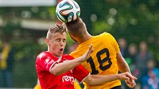 Momentka z druholigového utkání Pardubice - Sokolov.