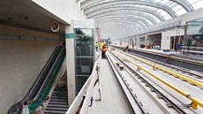 Nová �ást linky A pra�ského metra je krátce p�ed dokon�ením, kompletn� hotova...