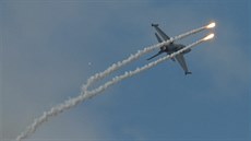 Letoun F-16 nizozemského Královského letectva na Dnech NATO v Ostrav