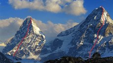 Jihoei se a podle podmínek na míst rozhodnou, jakou trasu výstupu si na...