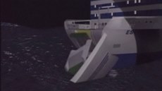Animace katastrofy lodi MS Estonia z roku 1994