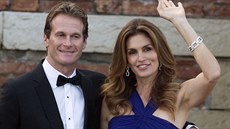 Cindy Crawfordová a Rande Gerber na svatb George Clooneyho (Benátky, 27. záí...