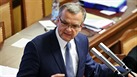 Místopředseda TOP 09 Miroslav Kalousek při jednání sněmovny (25. září 2014)