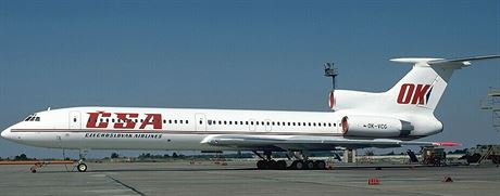 Pes pelomov rok 1989 peletly SA se starmi typy Jak-40, Tu-134, Il-62 a...