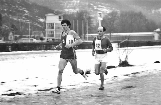Velká Chuchle, únor 1979 – 1.místo. Jeden ze zimních závodů před MS v krosu v...