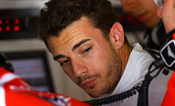 PED ZÁVODEM. Jules Bianchi ped Velkou cenou Japonska formule 1.