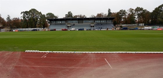 Znojemský stadion po rekonstrukci.