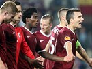 OSLAVA VÍTZSTVÍ. Fotbalová Sparta porazila v Evropské lize výcarský tým Young...