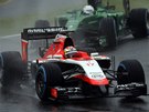 NA TRATI. Jules Bianchi ve Velké cen Japonska formule 1. 