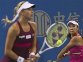 Pcheng uaj a Andrea Hlavkov na turnaji v Pekingu