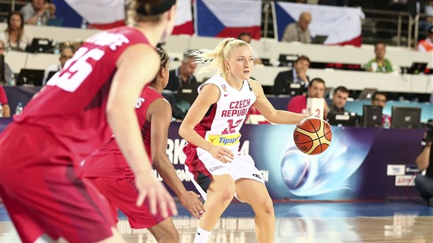 �eské basketbalistky v duelu s Kanadou nestíhaly a prohrály rozdílem t�ídy