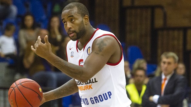 Nymbursk Darius Washington v utkn proti Krasnodaru. 