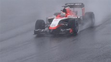 NA TRATI. Jules Bianchi pi Velké cen Japonska.