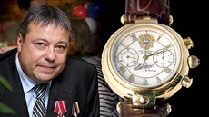 Boss solncevského gangu Sergej Michajlov se chlubí například hodinkami od...