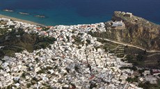 M�sto Skyros na stejnojmenném ostrov�, nejji�n�j�í ze Sporadských ostrov�