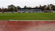 Znojemský stadion pro�el první fází rekonstrukce.