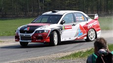 Miroslav Jake� a Petr Gross na archivním snímku z Thermica Rally Lu�ické Hory...