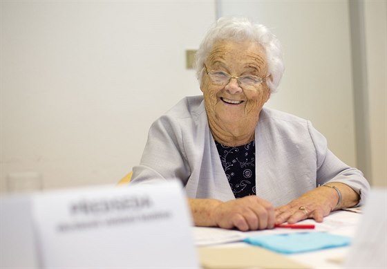 Lidmila Lavičková z Veselí nad Lužnicí je v 89 letech nejstarší předsedkyní...