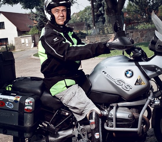 Pavel Růžička, motorkář a člen klubu BMW