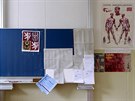 Volební místnost na Z� Petra Strozziho v Praze. (10. �íjna 2014)