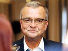 Miroslav Kalousek ve volebním �tábu TOP 09 v Praze. (11. �íjna 2014)