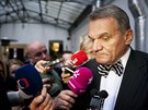 Bohuslav Svoboda ve volebním �tábu ODS v Praze (11. �íjna 2014)
