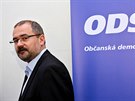 Neúsp�ný kandidát na senátora Pavel �á�ek ve volebním �tábu ODS v Praze. (18....
