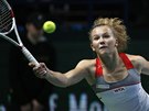NA SÍTI. Kateina Siniaková v semifinále turnaje v Moskv. 