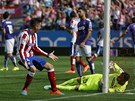 GÓLOVÁ SITUACE. José Mária Gimenéz z Atlétika Madrid se raduje po gólu svého