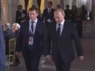Putin se opozdil na galaveei s Angelou Merkelovou