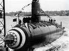 Sputní americké atomové ponorky Scorpion na vodu...