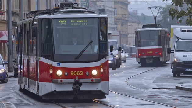 Tramvaj v Praze (ilustran snmek)