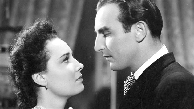 Lda Baarov a Raoul Schrnil ve filmu Za tichch noc (1942)