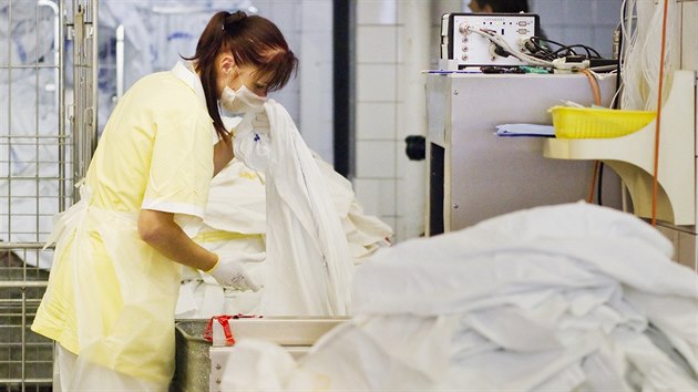 Prádelna plze�ské fakultní nemocnice.