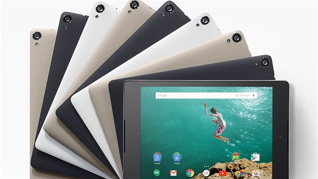 Tablet Google Nexus 9 bude v prodeji ve tech barvch.